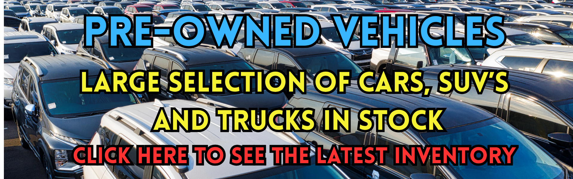 Pre Owned banner Jan. 2026