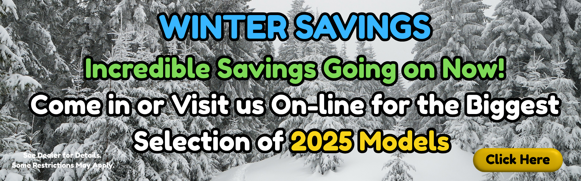 Winter savings 2025 models Dec. 