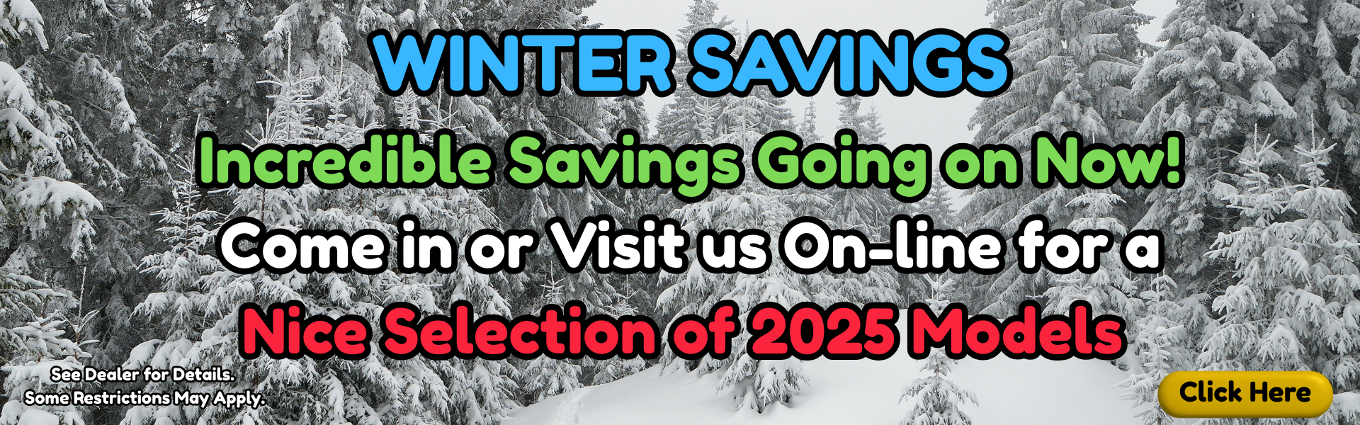 Winter savings 2025 models Dec. 